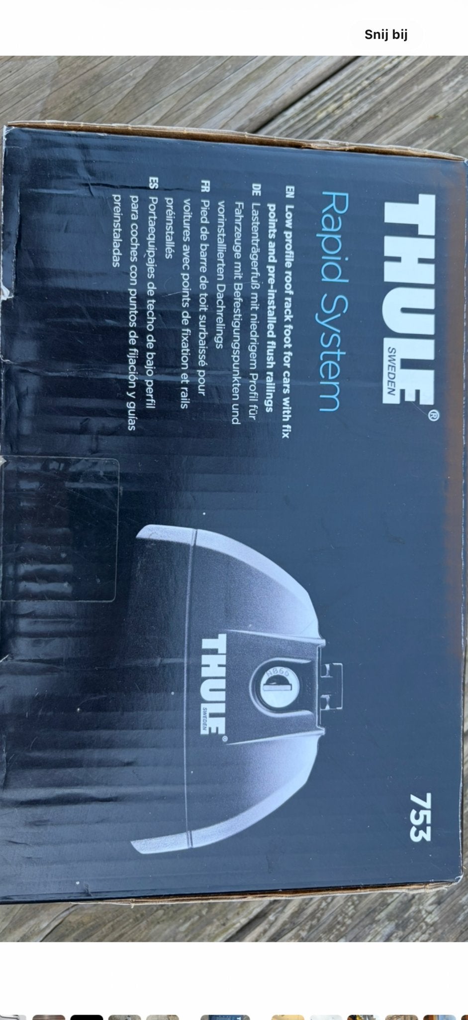 Thule Rapid System 753 dakdragers, Auto diversen, Dakdragers, Gebruikt, Ophalen