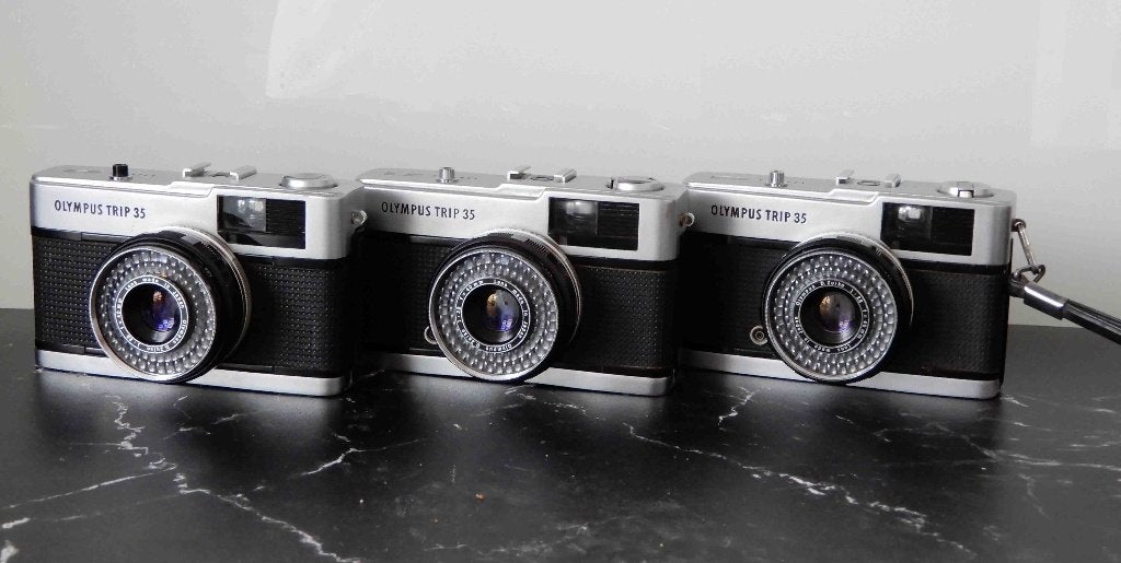 Olympus Trip 35   3 x fraai, Ophalen of Verzenden, Gebruikt, Compact, Olympus