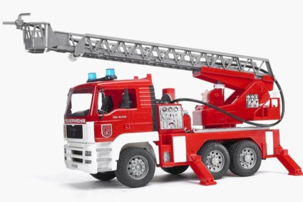 Bruder brandweerauto, Ophalen, Gebruikt