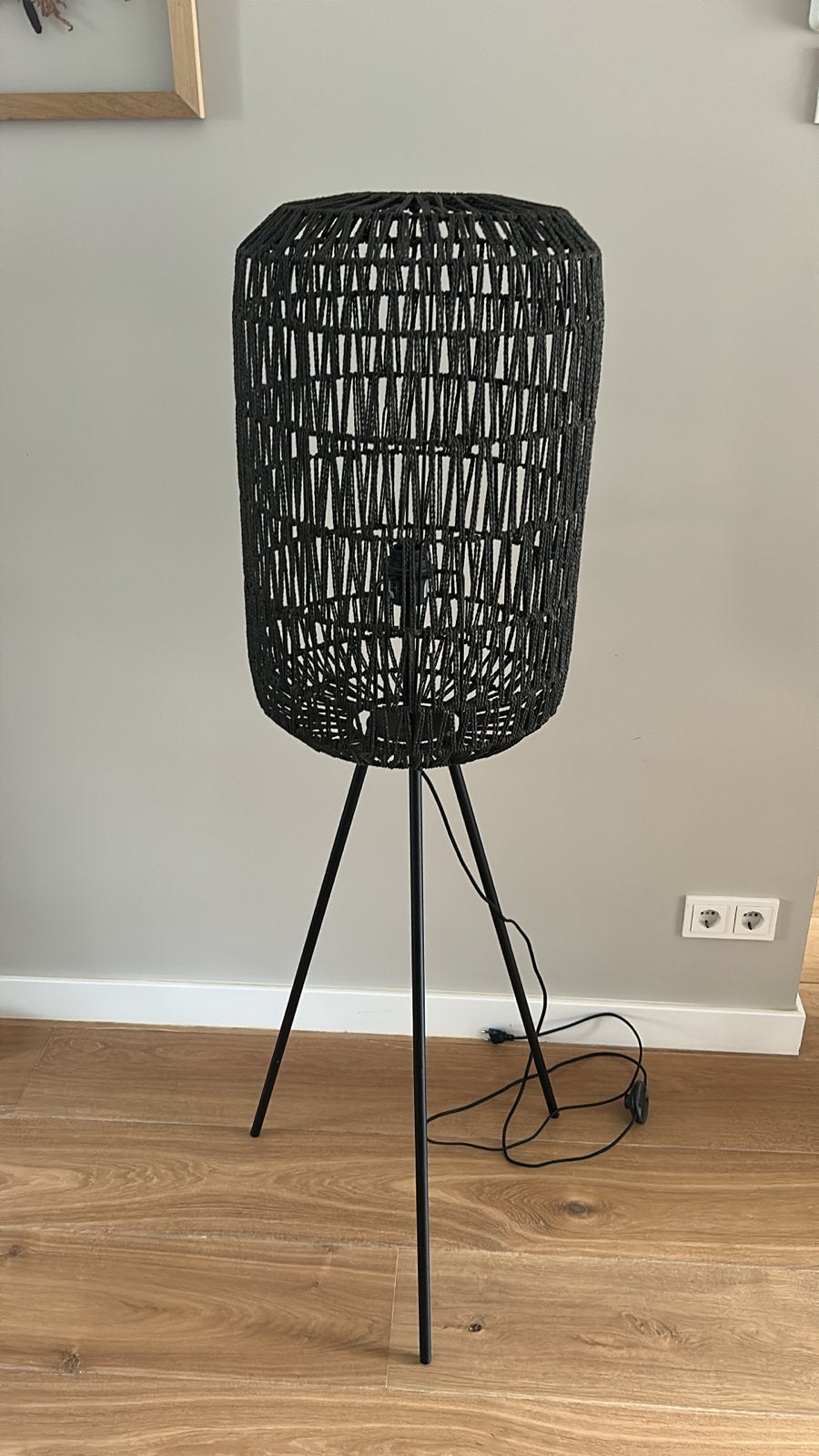 Stalamp zwart Kwantum, Ophalen, Gebruikt, 100 tot 150 cm, E27 (groot)