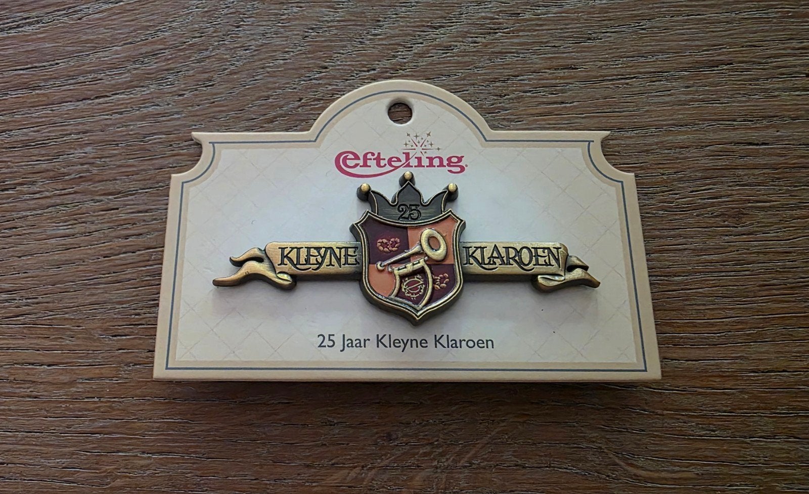 Efteling 25 jaar Kleyne Klaroen, Verzamelen, Efteling, Ophalen of Verzenden, Button of Speldje