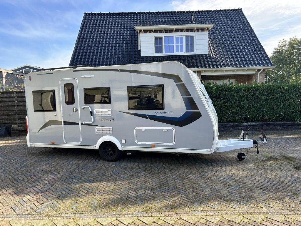 Caravelair Antares Titanium 450 Enkele bedden Mover airco, Caravans en Kamperen, Standaardzit, Bedrijf, 750 - 1000 kg, 5 tot 6 meter