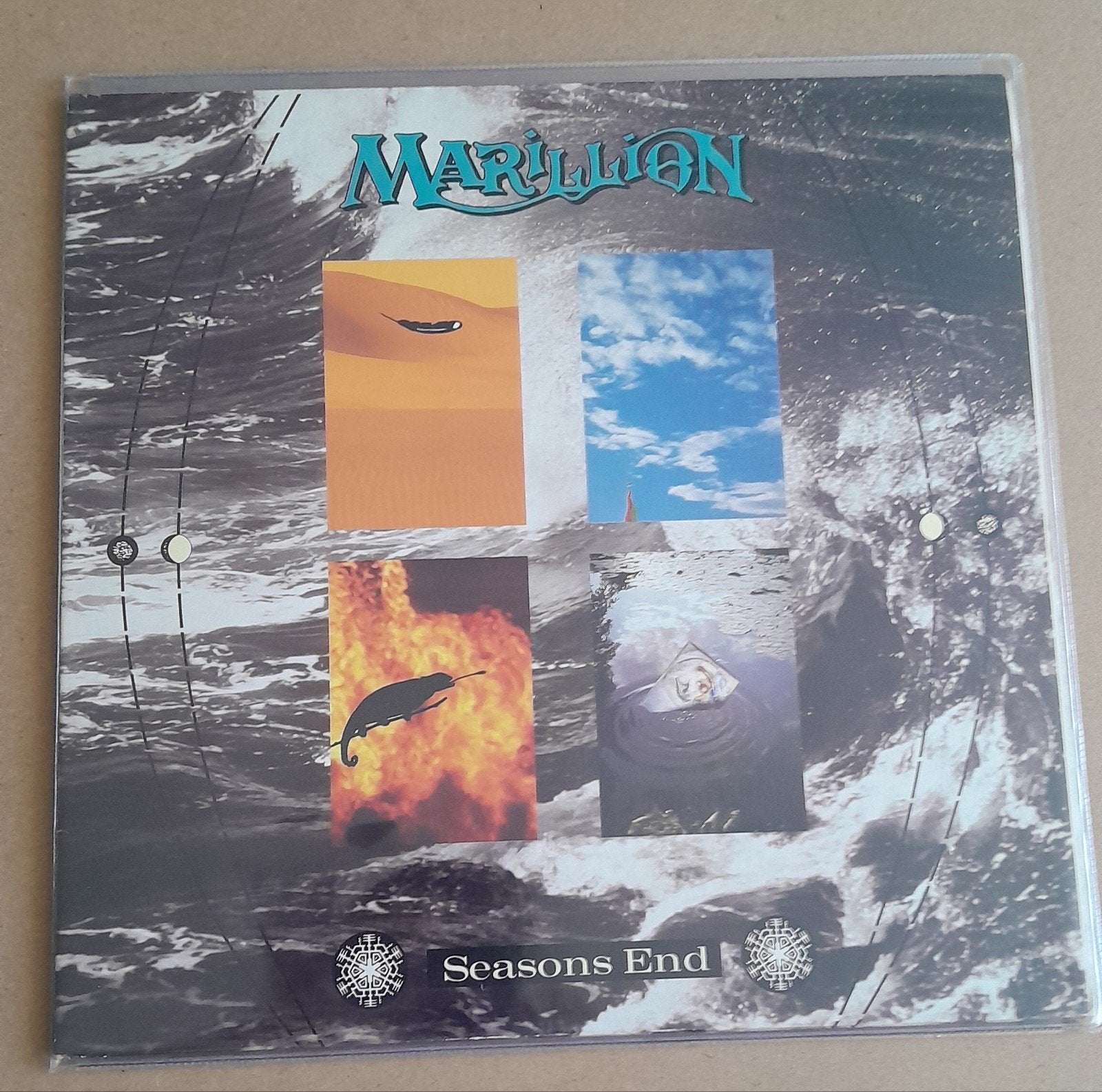 lp marillion - seasons end, Cd's en Dvd's, Ophalen of Verzenden, Gebruikt, 12 inch
