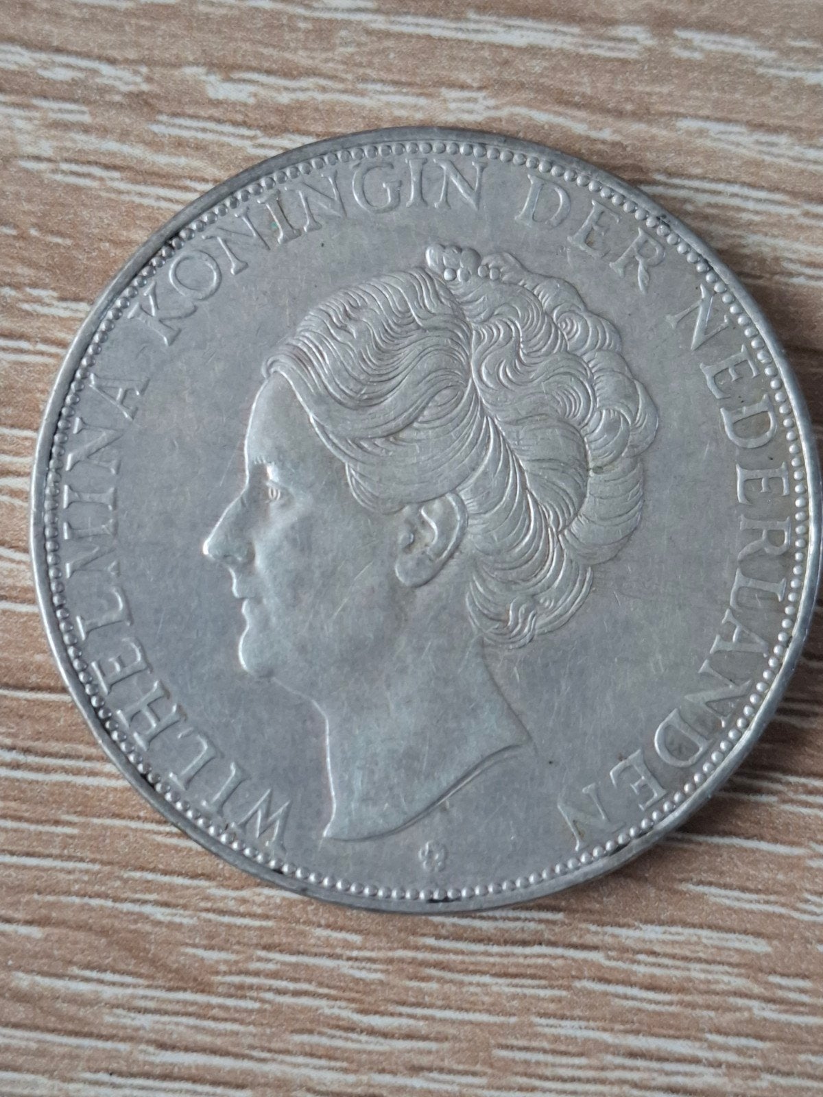 2 1/2 Gulden (Rijksdaalder) 1932 Grof Haar uitvoering., Zilver, Ophalen of Verzenden, Koningin Wilhelmina, Losse munt