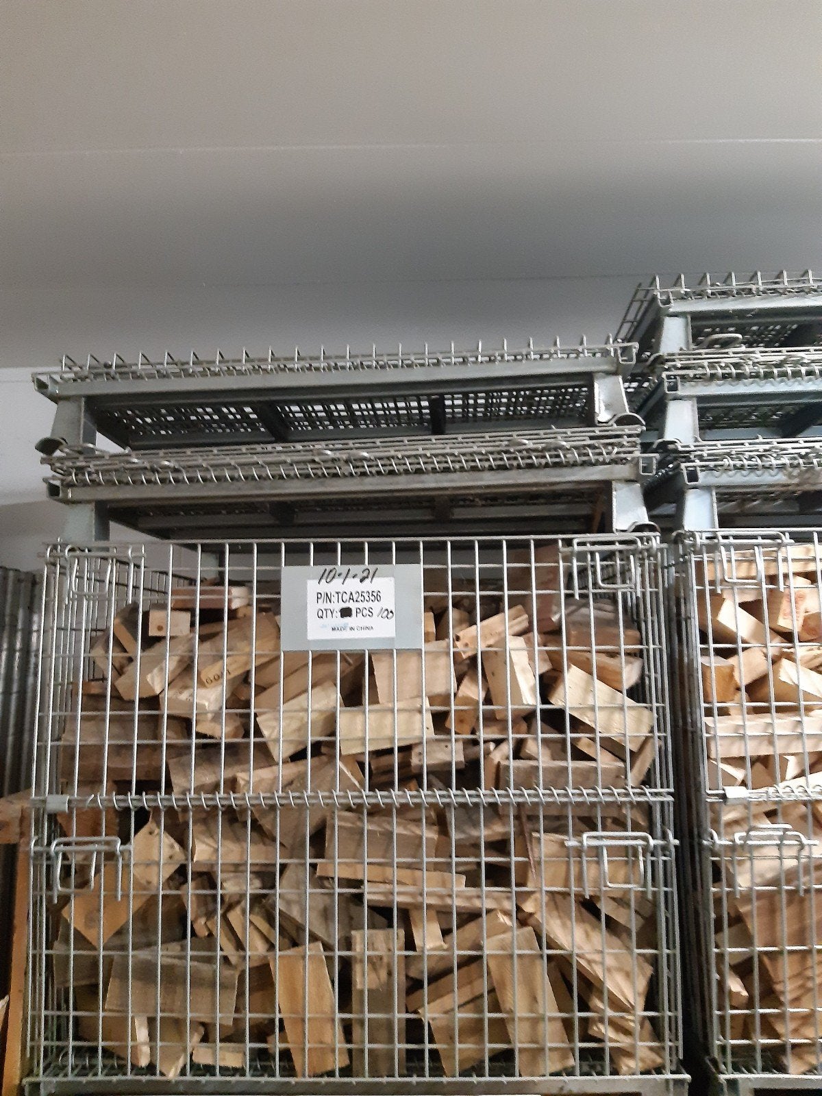 draadcontainer/ gitterbox, Minder dan 3 m³, Ophalen