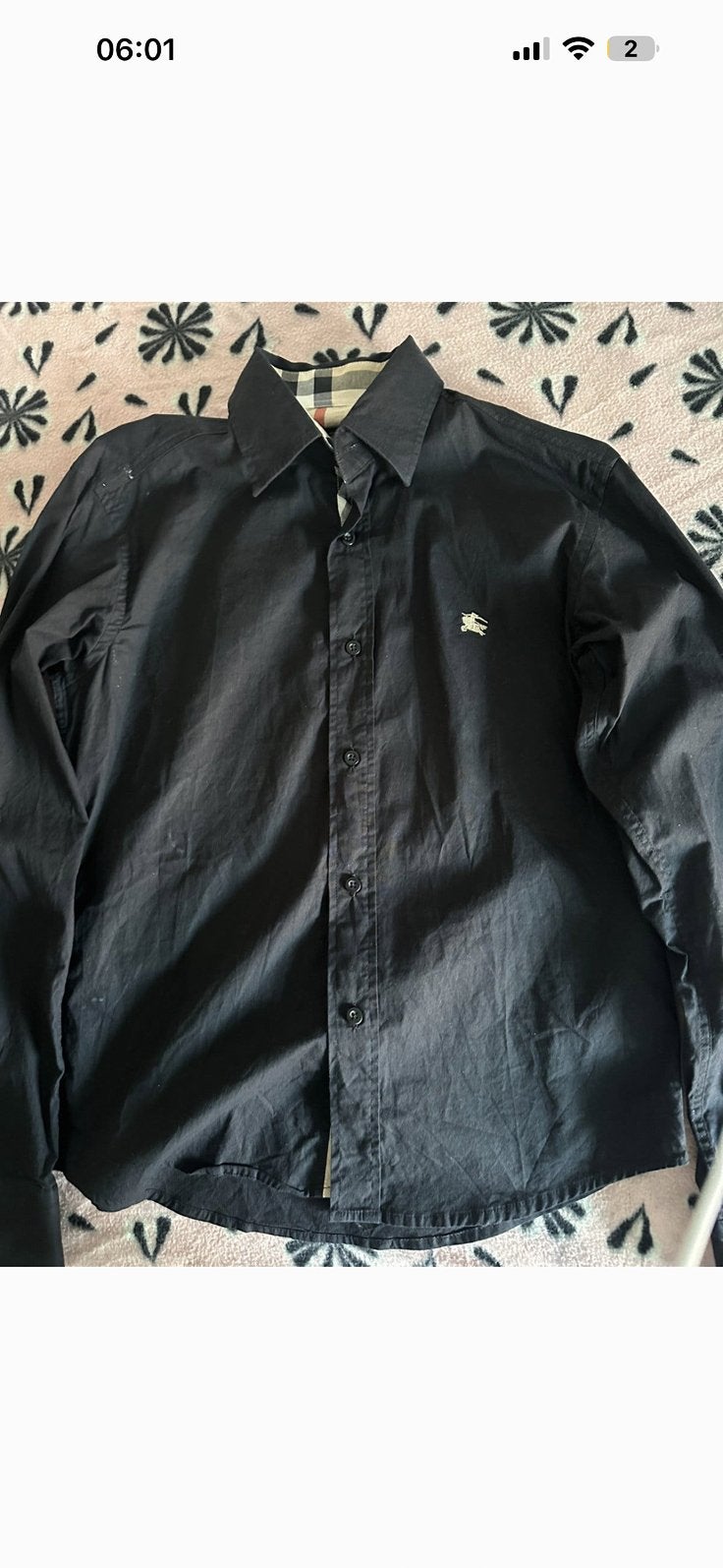 Burberry blouse, Ophalen of Verzenden, Zo goed als nieuw, Zwart