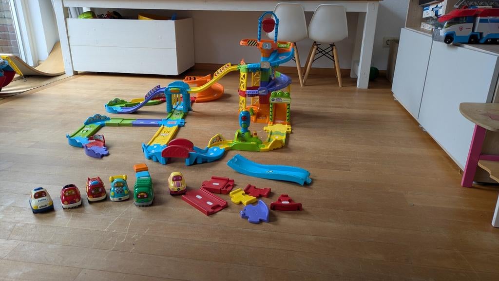 VTech Toet Toet Auto Parkeertoren met veel extra's, Ophalen, Gebruikt, Jongen of Meisje
