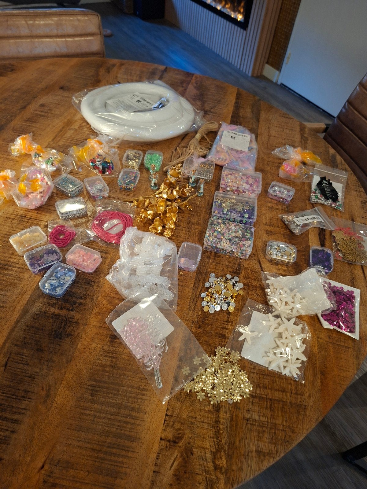 Grote collectie pailletten en strass-stenen voor hobby, Hobby en Vrije tijd, Ophalen of Verzenden, Zo goed als nieuw