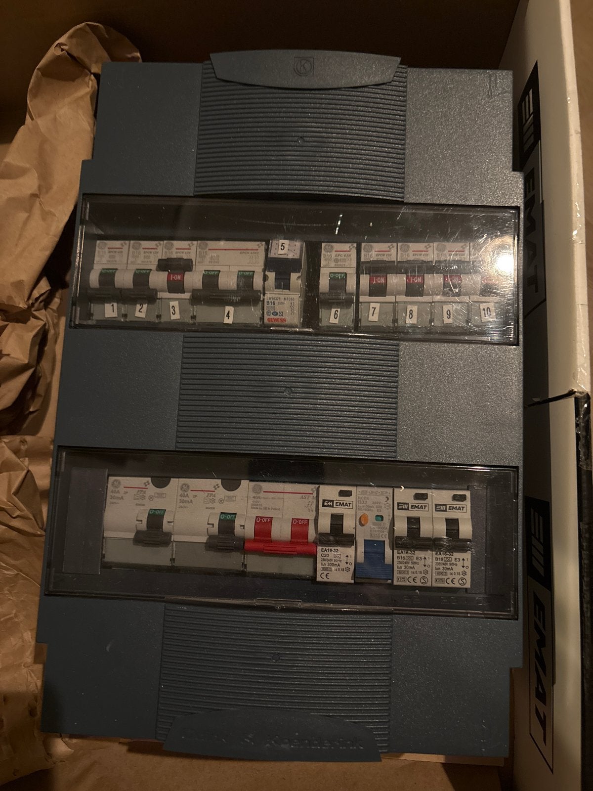 1 Fase Groepenkast met 10 Groepen, Verzenden, Gebruikt, Overige merken, Groepenkast