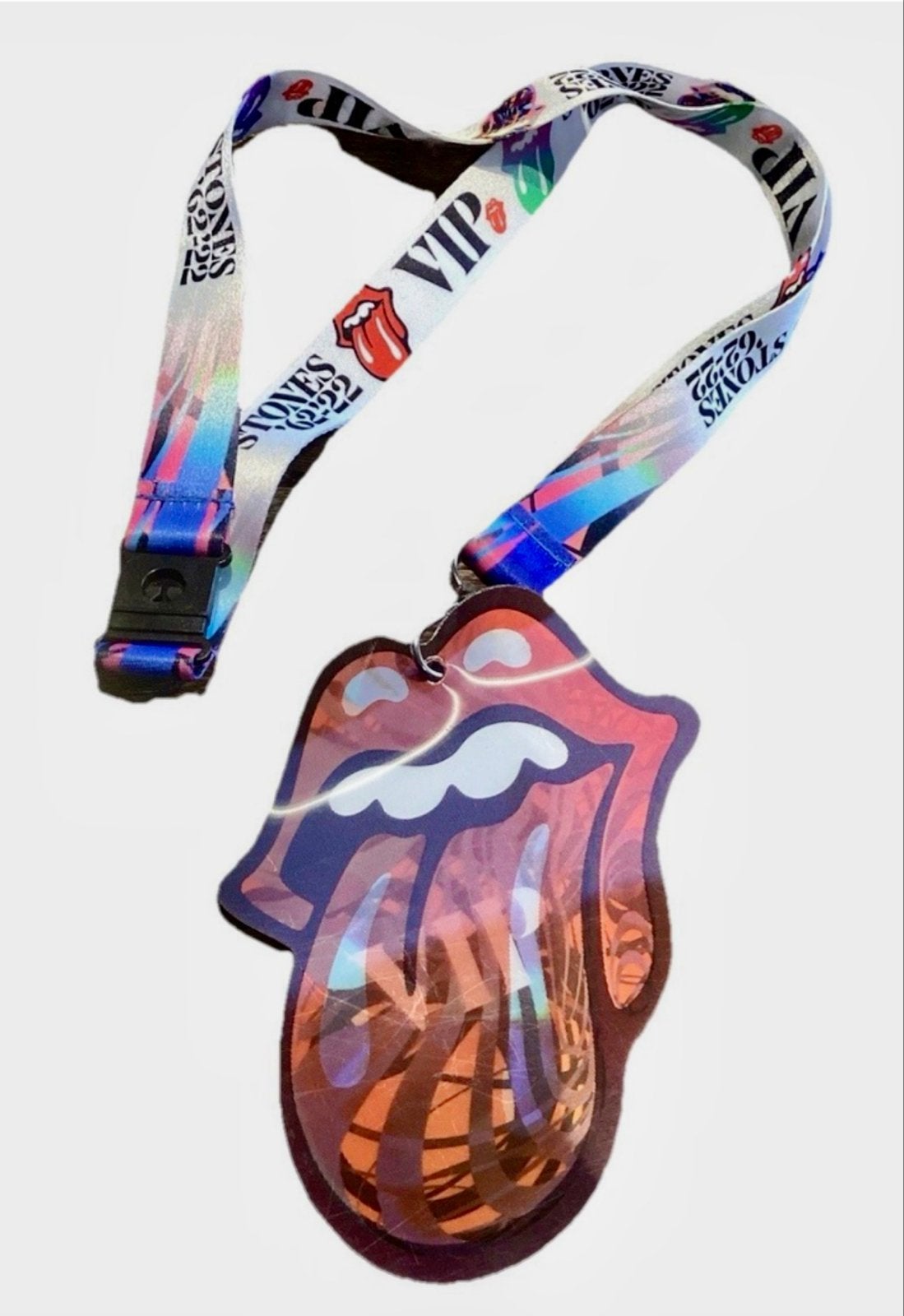 Collectors item:Rolling Stones VIP Tour pass 62-22 en koord, Eén persoon