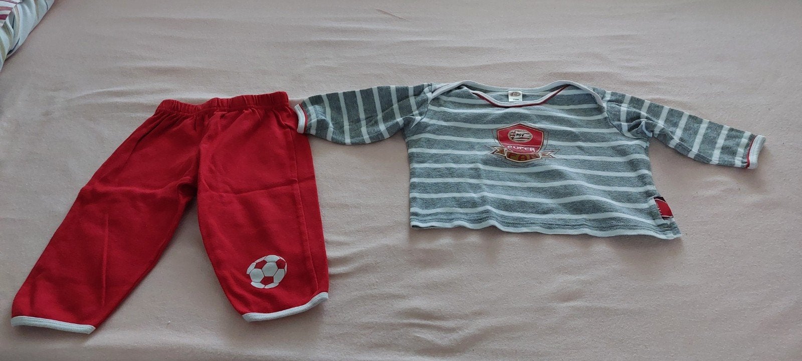 mooie jongens pyjama van psv m 74/80, Ophalen of Verzenden, Zo goed als nieuw, Jongetje, Nacht- of Onderkleding