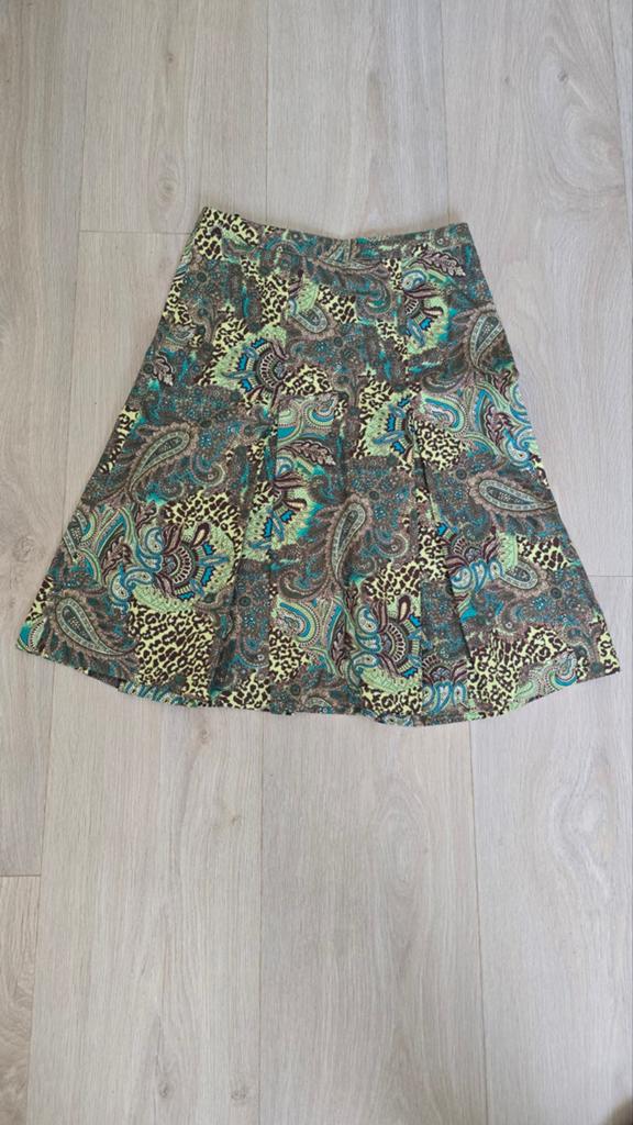 Pescara Woman Rok met Paisley en Luipaardprint Maat M, Kleding | Dames, Rokken, Zo goed als nieuw, Knielengte, Ophalen, Maat 38/40 (M)