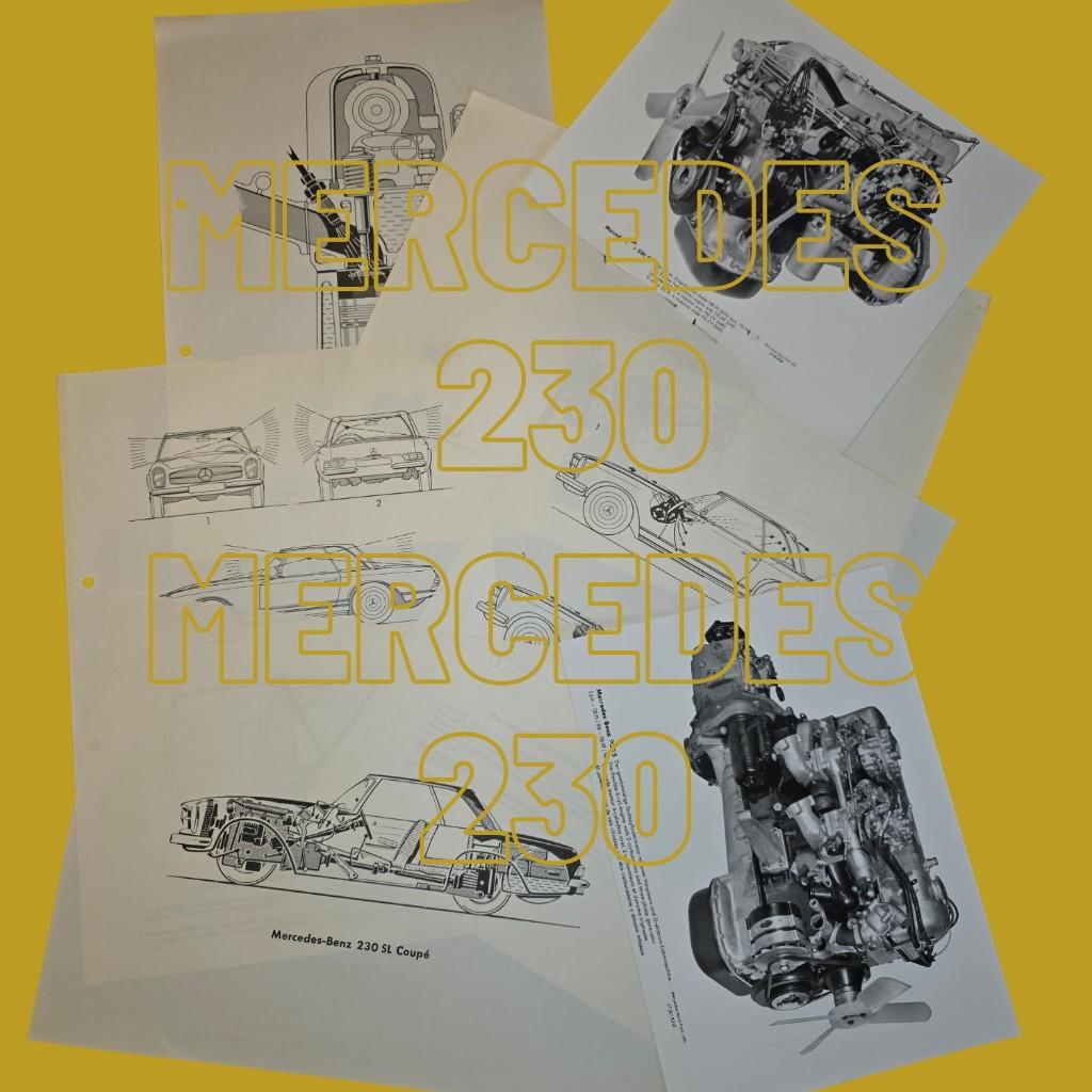 Mercedes - Benz 230 - Technische documentatie, Auto diversen, Handleidingen en Instructieboekjes, Ophalen of Verzenden