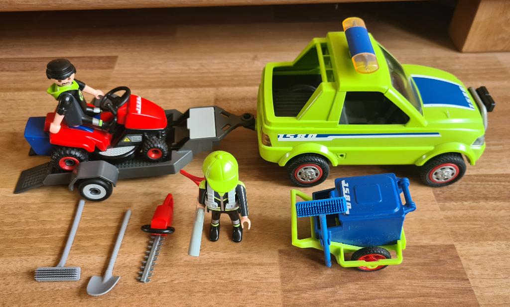 Playmobil 6111 voertuig groenbeheer met grasmaaier, Ophalen of Verzenden, Zo goed als nieuw