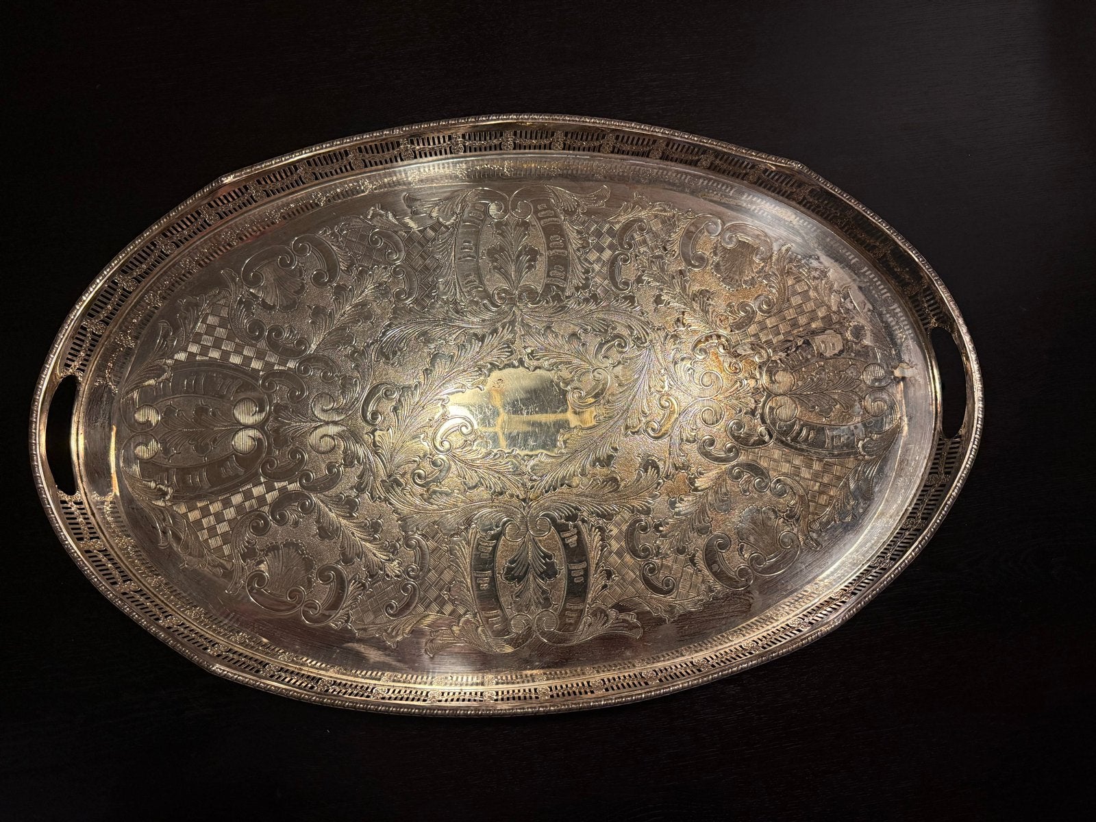 Viners of Sheffield Alpha Plate Zwaar Verzilverd Dienblad, Ophalen of Verzenden, Zilver