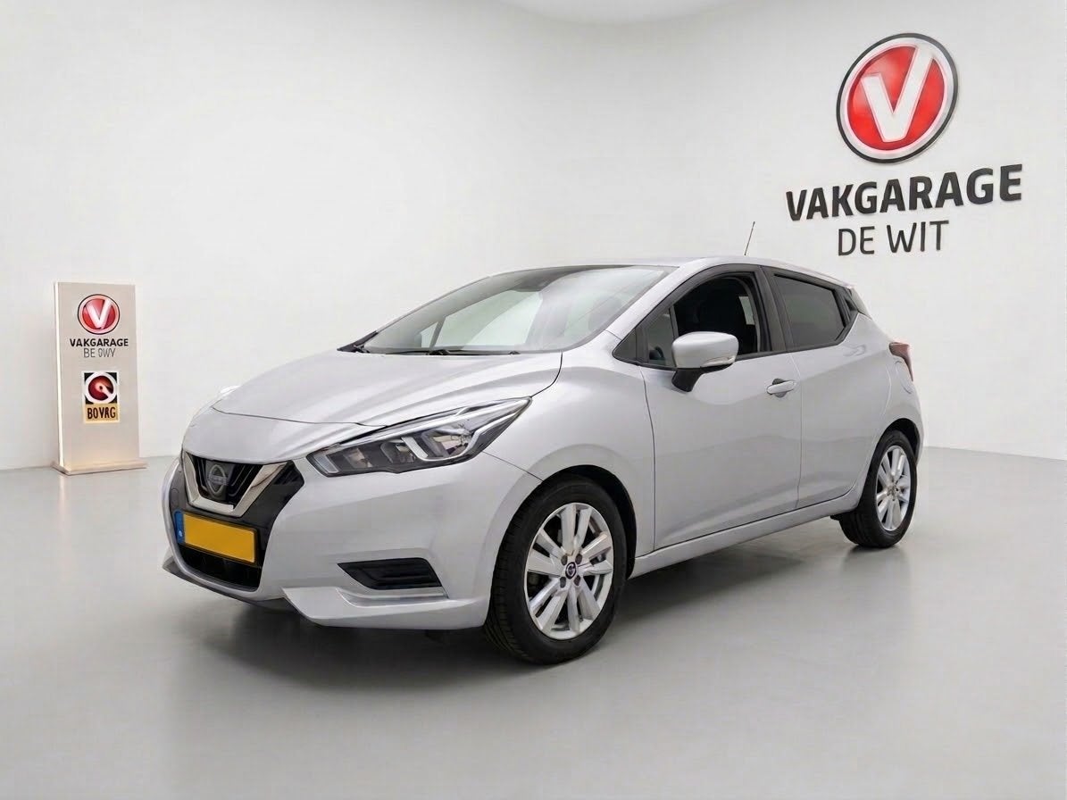 Nissan Micra 1.0 Acenta | Style Pack | 16" LMV, Voorwielaandrijving, Stof, Gebruikt, Zwart