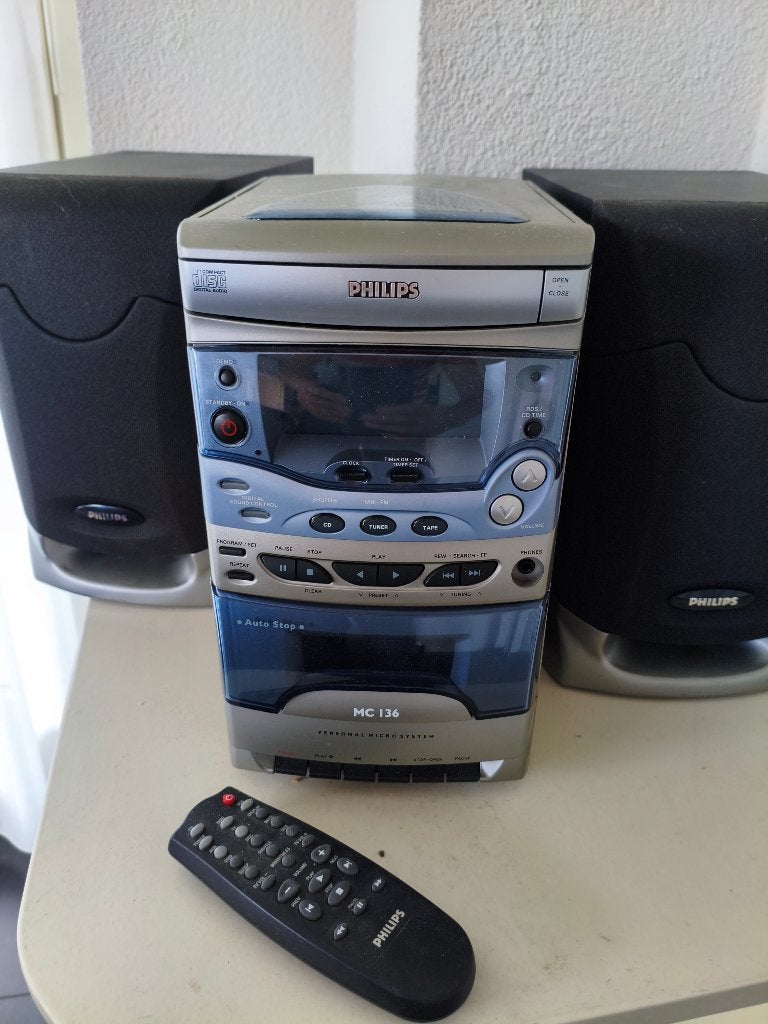 Philips micro set MC136, Philips, Gebruikt, Ophalen of Verzenden, Tuner of Radio