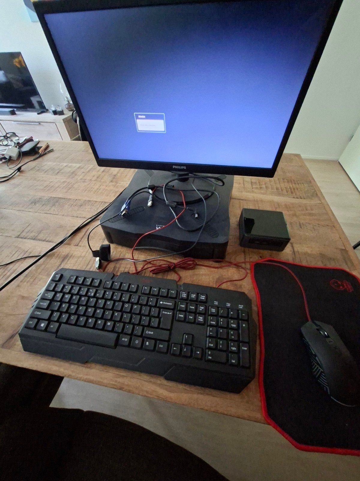 Mini PC Intel Celeron J3455 met 8GB RAM en 224GB SSD, Ophalen, Gebruikt, 224 GB SSD, Met monitor