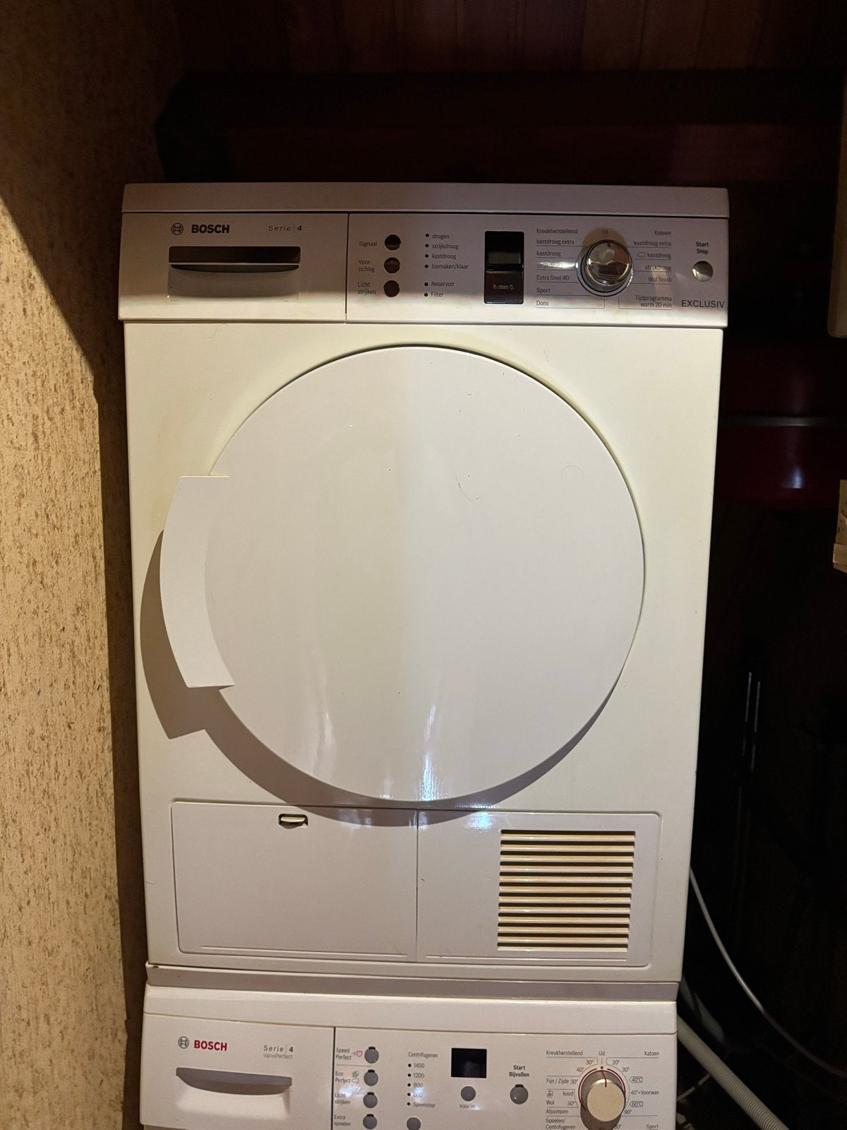 Bosch Serie 4 Condensdroger - Goed Werkend, Ophalen, 6 tot 8 kg, Gebruikt, Voorlader