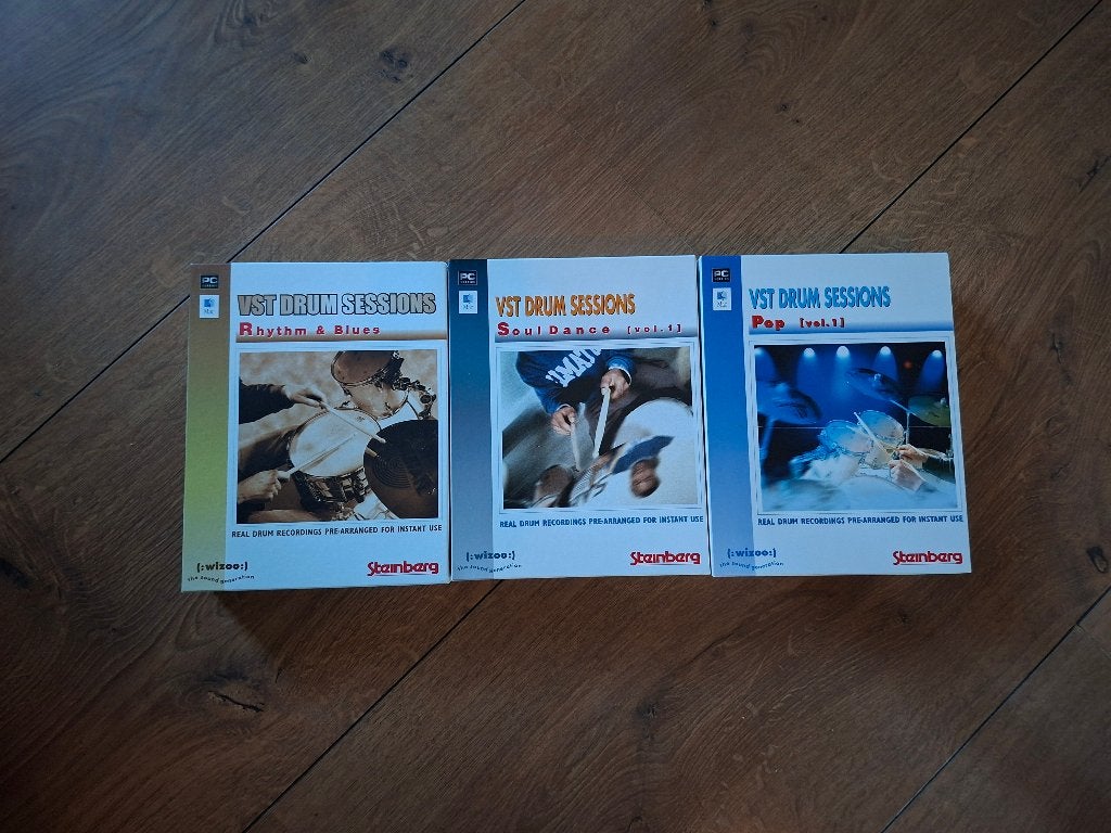 Steinberg VST Drum Sessions - Complete Set van 3, Ophalen of Verzenden, Zo goed als nieuw