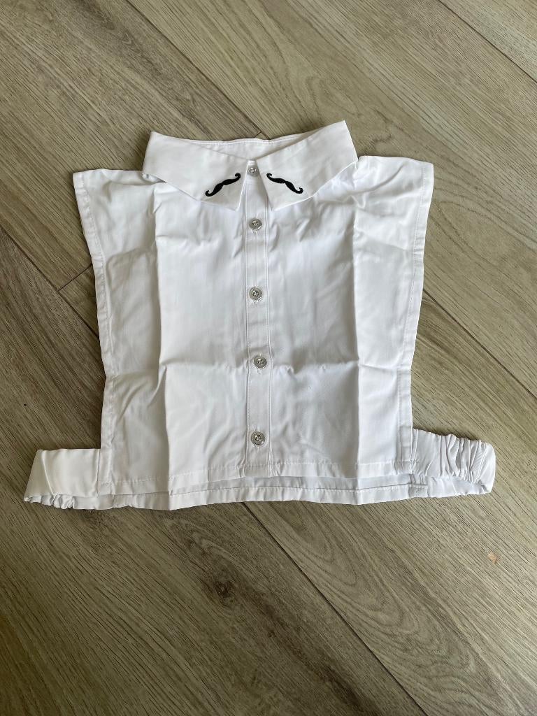 Kraagje kraag wit witte snor snorretjes blouse xs, Verzenden, Nieuw, Maat 34 (XS) of kleiner, Wit