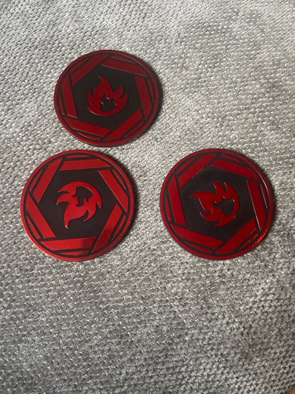 Pokémon Muntjes - Set van 3 Vuur Energie Munten, Ophalen of Verzenden, Gebruikt, Overige typen