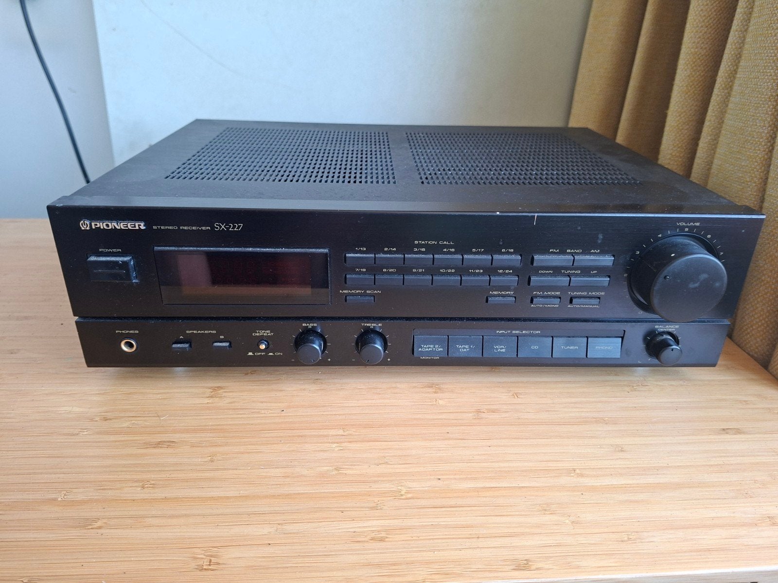 Pioneer SX-227 Stereo Receiver - Vintage Audio, Ophalen, Zo goed als nieuw, 60 tot 120 watt, Pioneer
