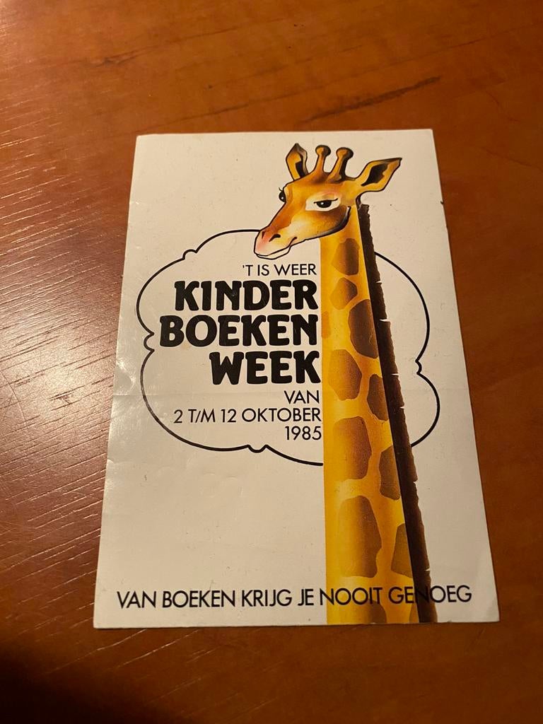 Sticker boekenweekgeschenk 1985, Boeken, Boekenweekgeschenken, Ophalen of Verzenden, Zo goed als nieuw