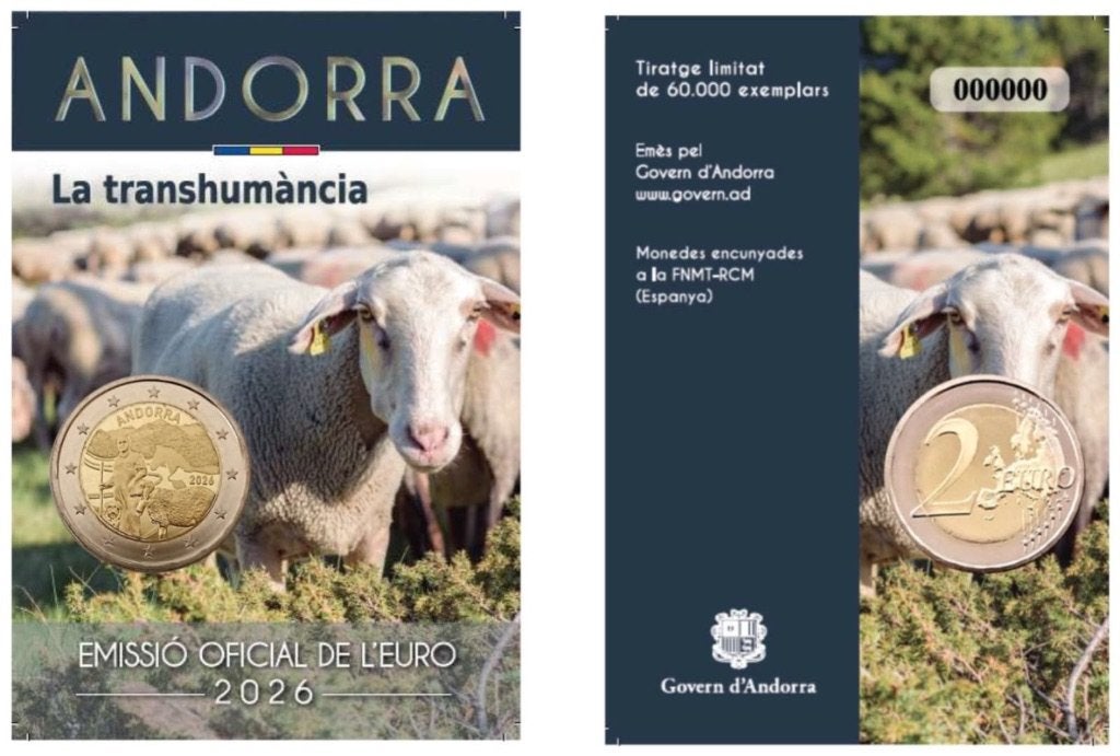 2 euro Andorra “Immaterieel Cultureel Erfgoed‘’ BU 2026, Verzenden, Overige landen, 2 euro