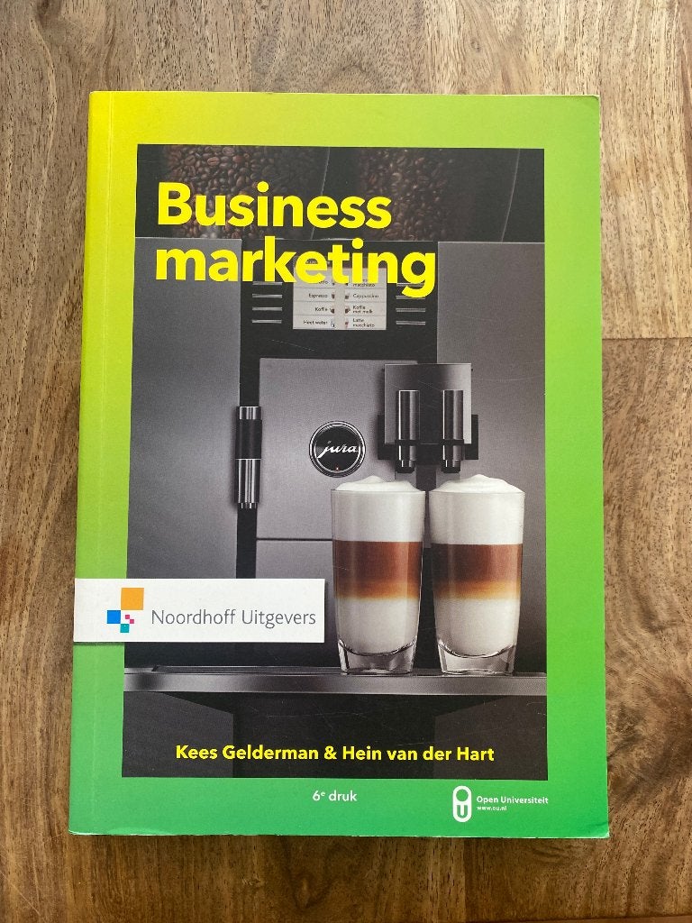 Business marketing - 6e druk - Gelderman & Van der Hart, Zo goed als nieuw, Kees Gelderman & Hein van der Hart, Beta, HBO