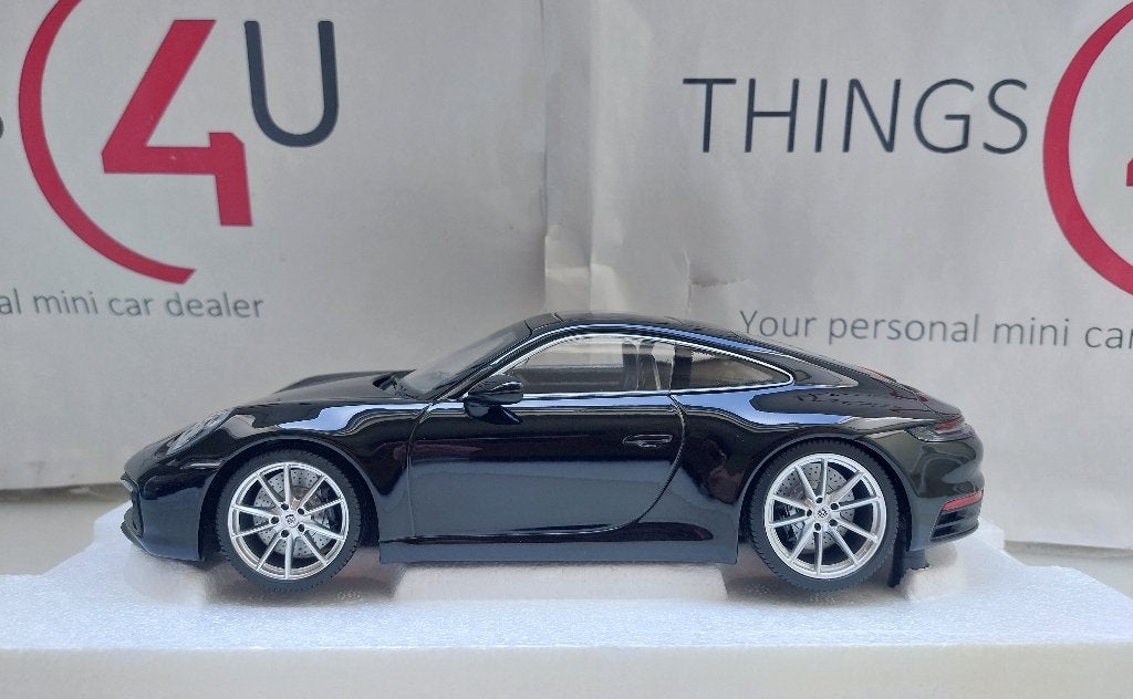 Minichamps 1:18 Porsche 911 (992) Carerra 4S zwart nieuw, Ophalen of Verzenden, Nieuw, Auto, MiniChamps