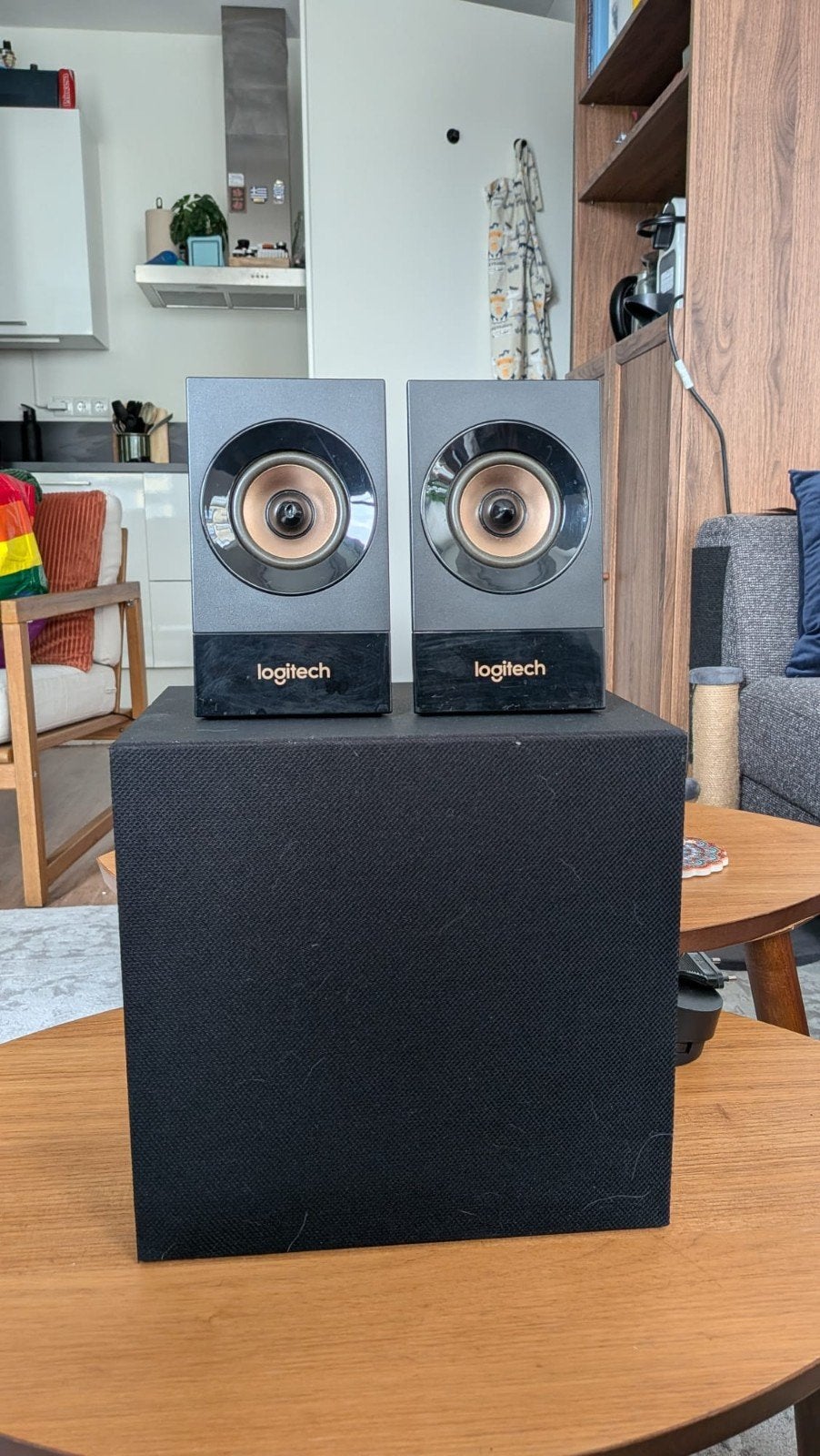 Logitech Z333 Speakerset, Ophalen, Gebruikt, Audiokanaal 2.1, Logitech
