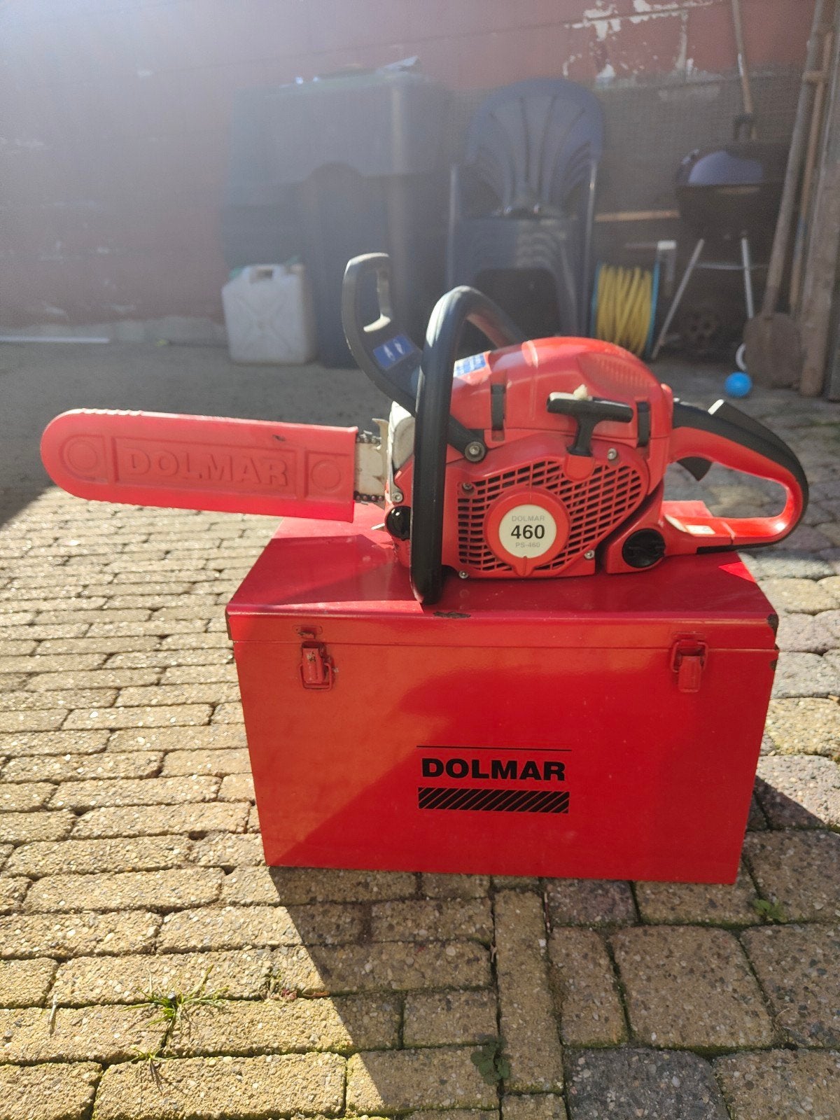 te koop een goed werkende dolmar kettingzaag, Ophalen, Gebruikt