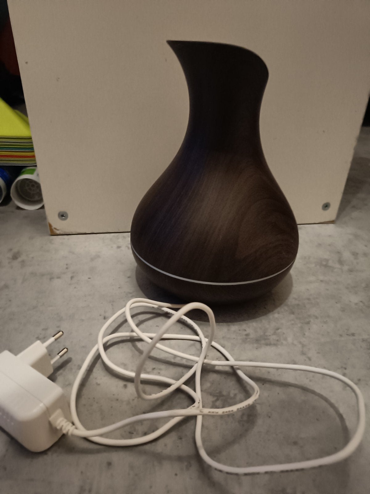 Aroma Diffuser Dark wood - Sfeervolle Luchtbevochtiger, Hout, Ophalen of Verzenden, Zo goed als nieuw, Modern