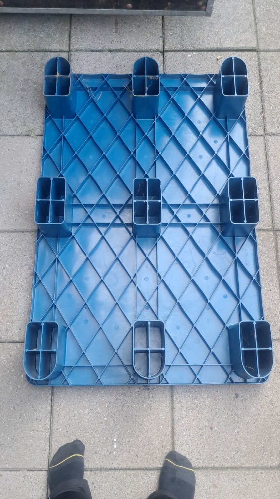 Stevige blauwe kunststof pallet.s, Ophalen of Verzenden