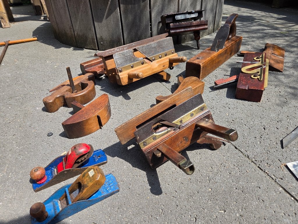 Antiek gereedschap houtschaven, Antiek en Kunst, Ophalen of Verzenden