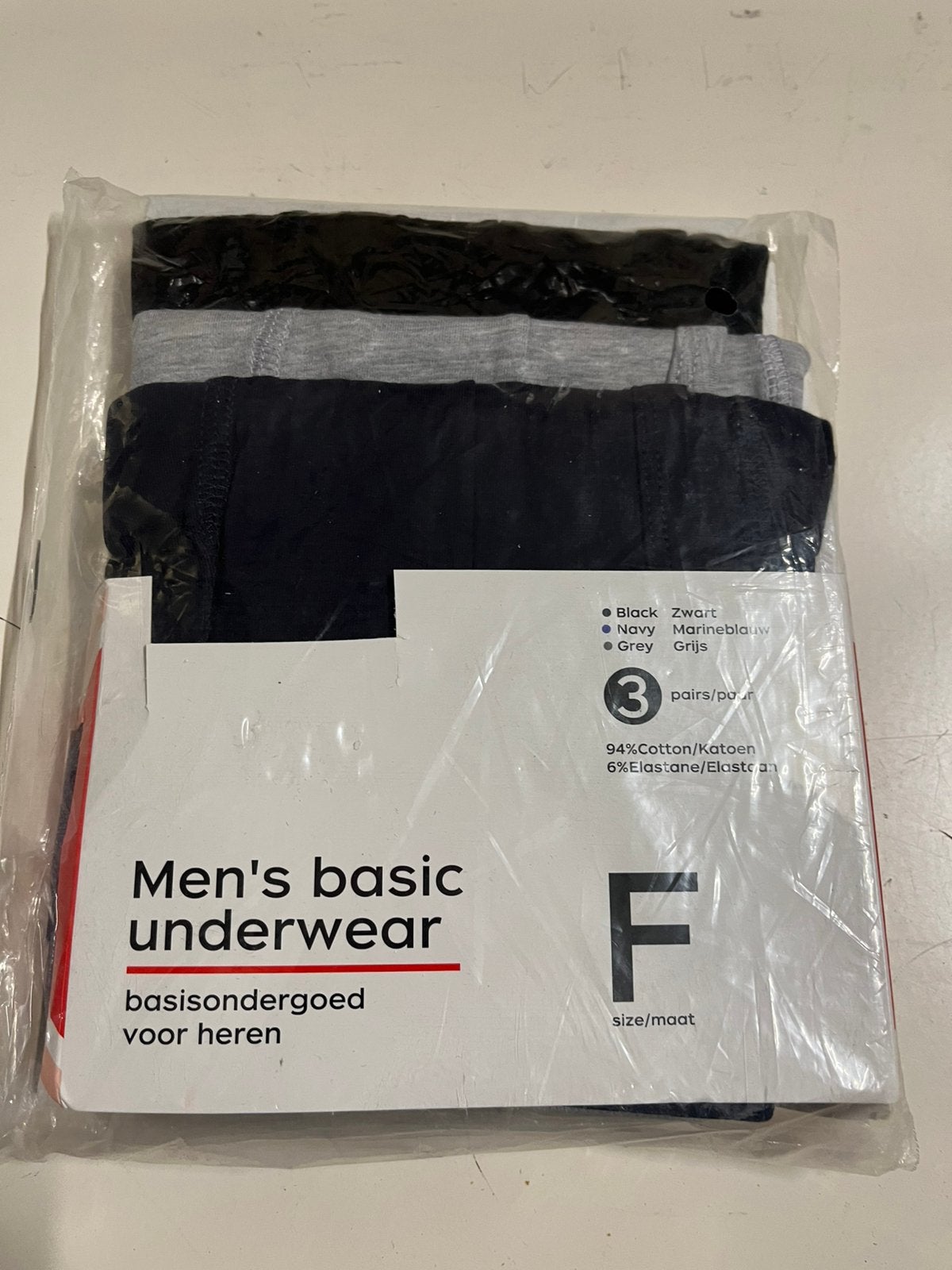 Heren basis boxershort 3-pack | hele doos groothandel, Ophalen of Verzenden, Nieuw, Zwart