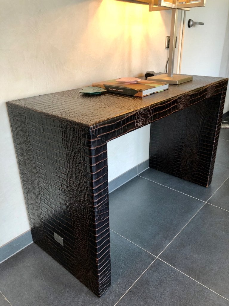 Philipp Plein Croco barok Nizza console 2 stuks, Ophalen, Overige materialen, 100 tot 150 cm, Zo goed als nieuw
