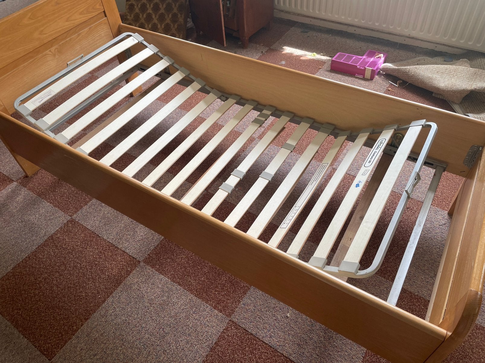Eenpersoonsbed, Ophalen, 90 cm, Eenpersoons, Zo goed als nieuw