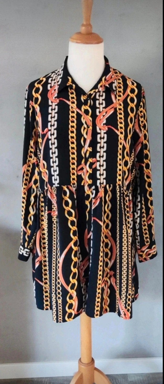 Nieuwe jurk met print maat 42 Primark, Kleding | Dames, Primark, Maat 42/44 (L), Nieuw, Oranje