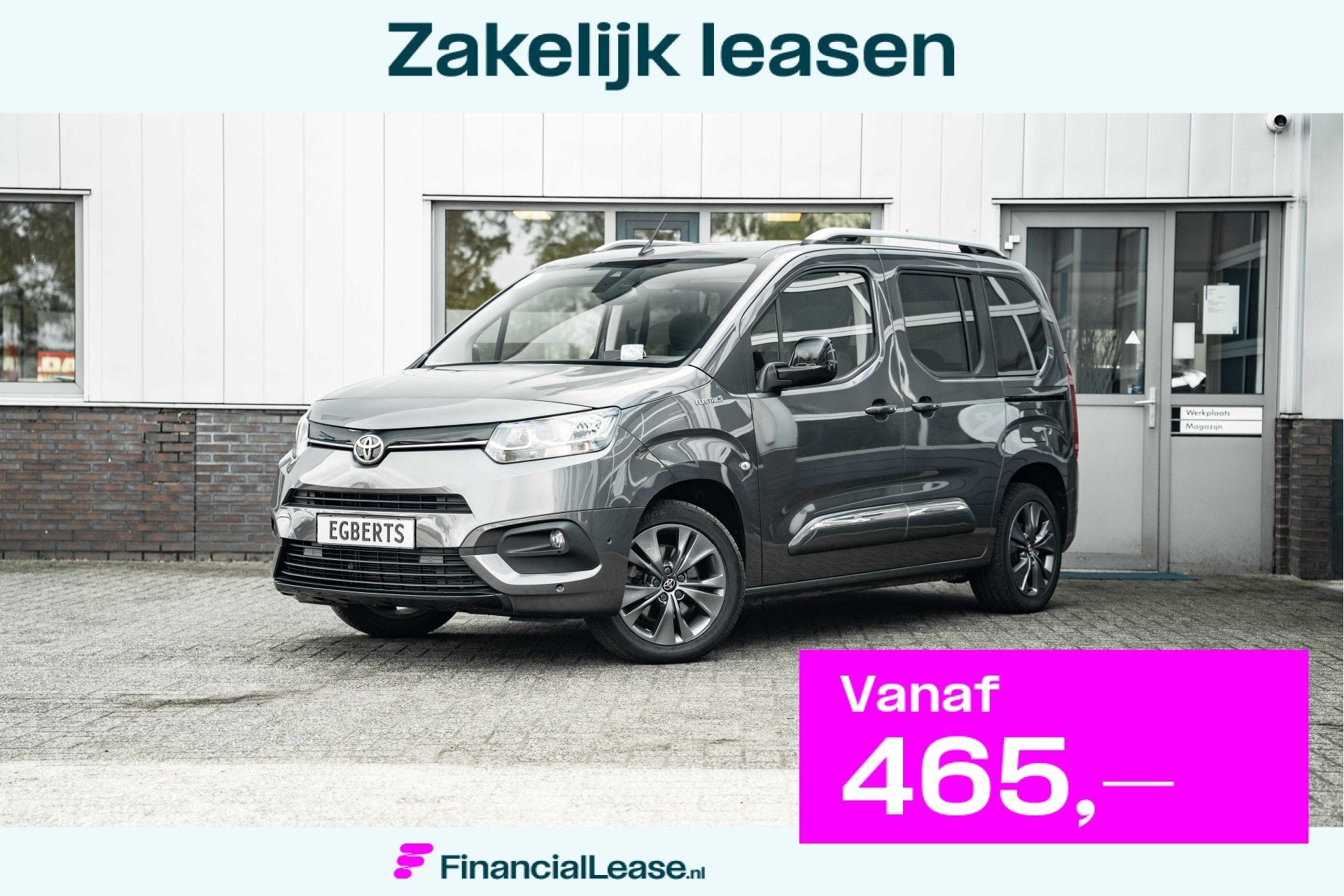 Toyota ProAce Verso | Pano dak | 5-Persoons | Achteruitrijca, Gebruikt, Zwart, ProAce, 1565 kg