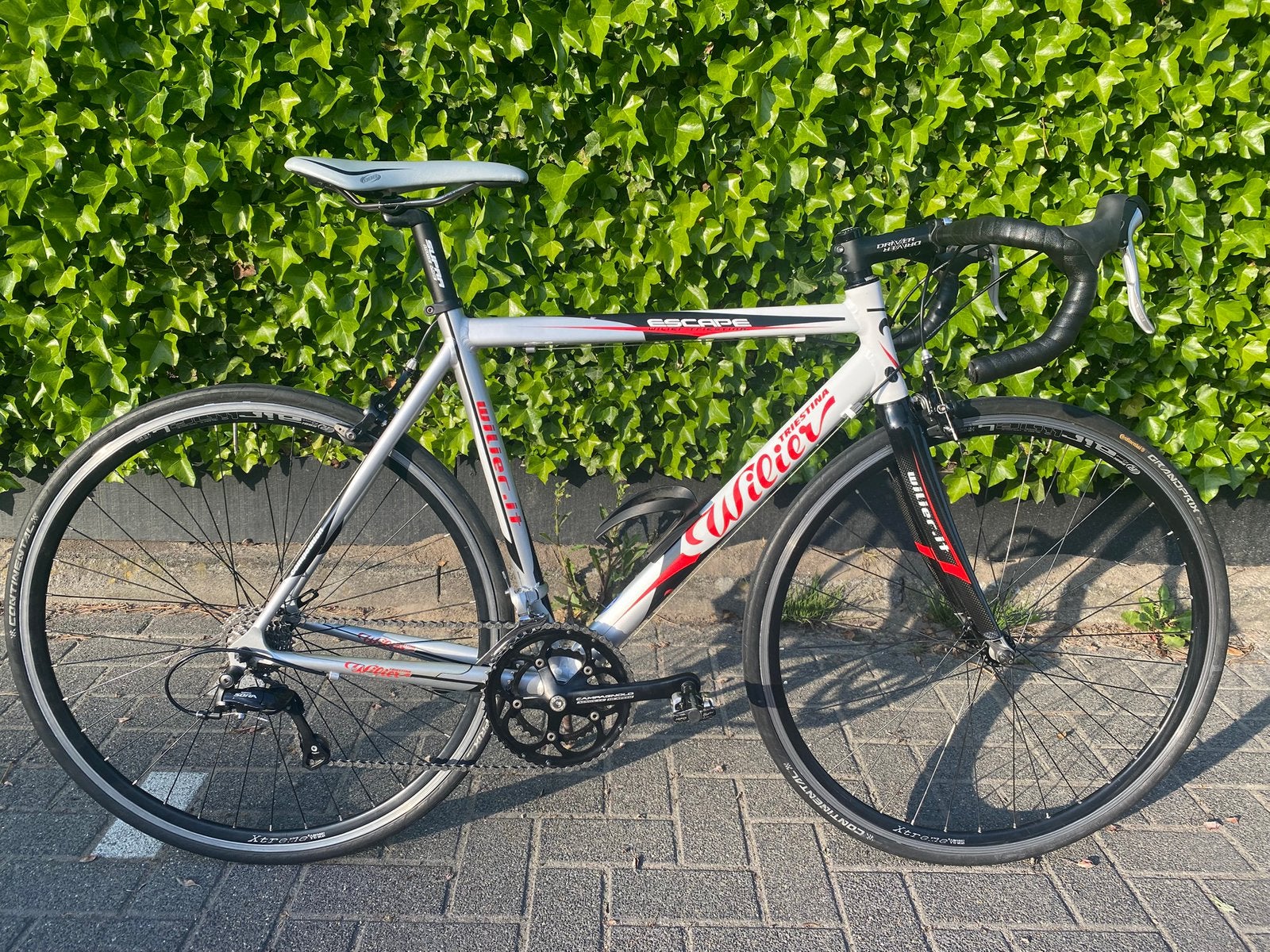 Wilier Escape racefiets met carbon voorvork, Fietsen en Brommers, Aluminium, Zo goed als nieuw, Meer dan 20 versnellingen, 53 tot 57 cm