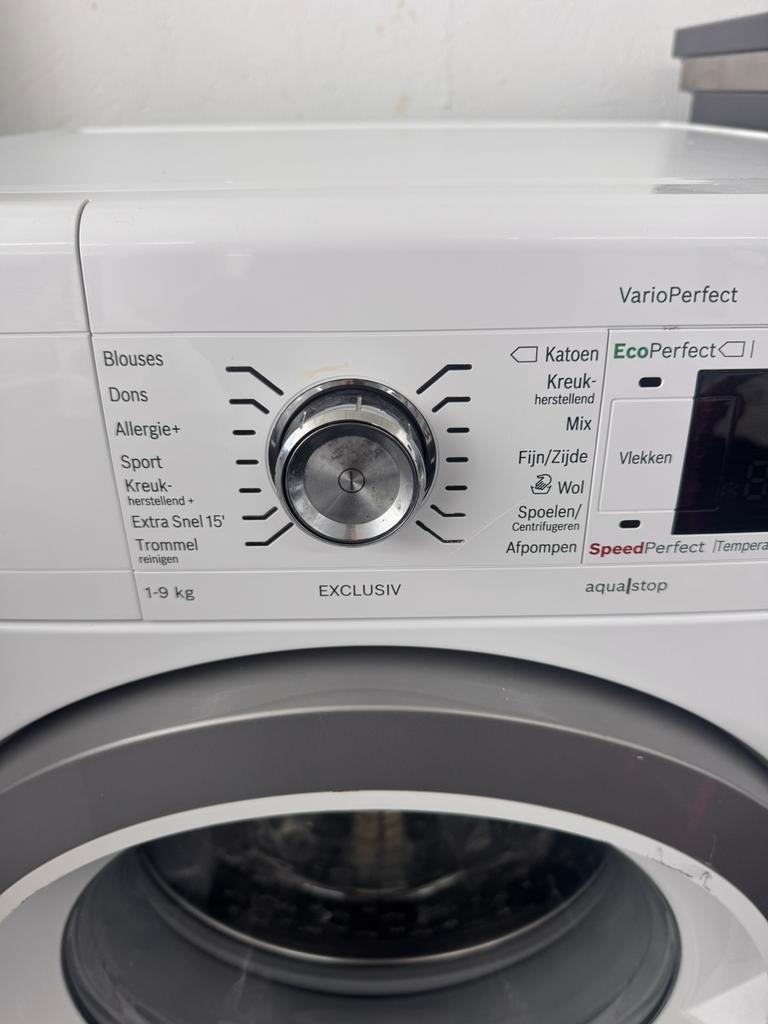 BOSCH 1600 SERIE 8 ECO VARIO 9 KG met 2 jaar garantie, 1200 tot 1600 toeren, N, N, 8 tot 10 kg