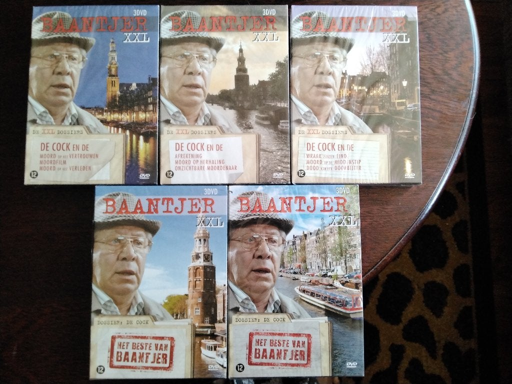 Baantjer XXL box 1 2 3 4 en 5 compleet, nieuw in verpakking,, Misdaad, Nieuw in verpakking, Seizoen 1, Vanaf 12 jaar