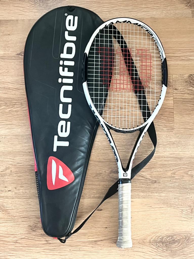 Wilson Hammer 6.2 tennisracket met Tecnifibre hoes, Ophalen of Verzenden, Gebruikt, Racket, Wilson