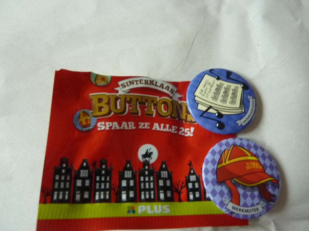 sinterklaas buttons,, Ophalen of Verzenden, Nieuw