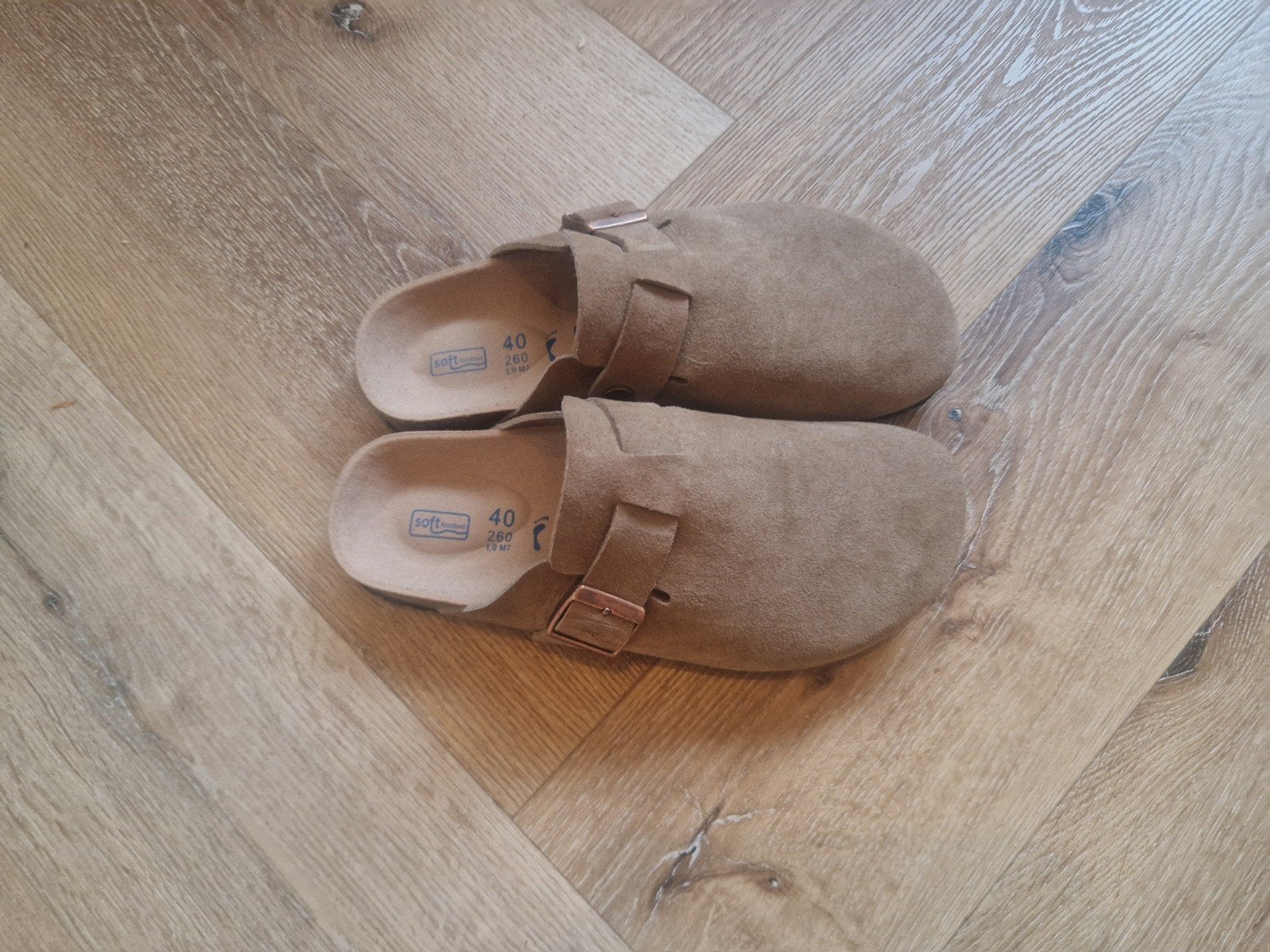 Birkenstock Boston klompen maat 40 - Zo goed als nieuw, Slippers, Bruin, Ophalen of Verzenden, Zo goed als nieuw