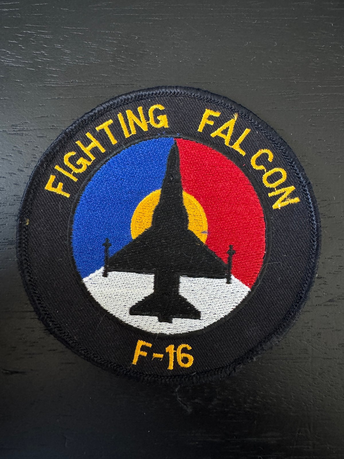 Klu F-16 Fighting Falcon patch, Verzenden, Zo goed als nieuw, Patch, Badge of Embleem