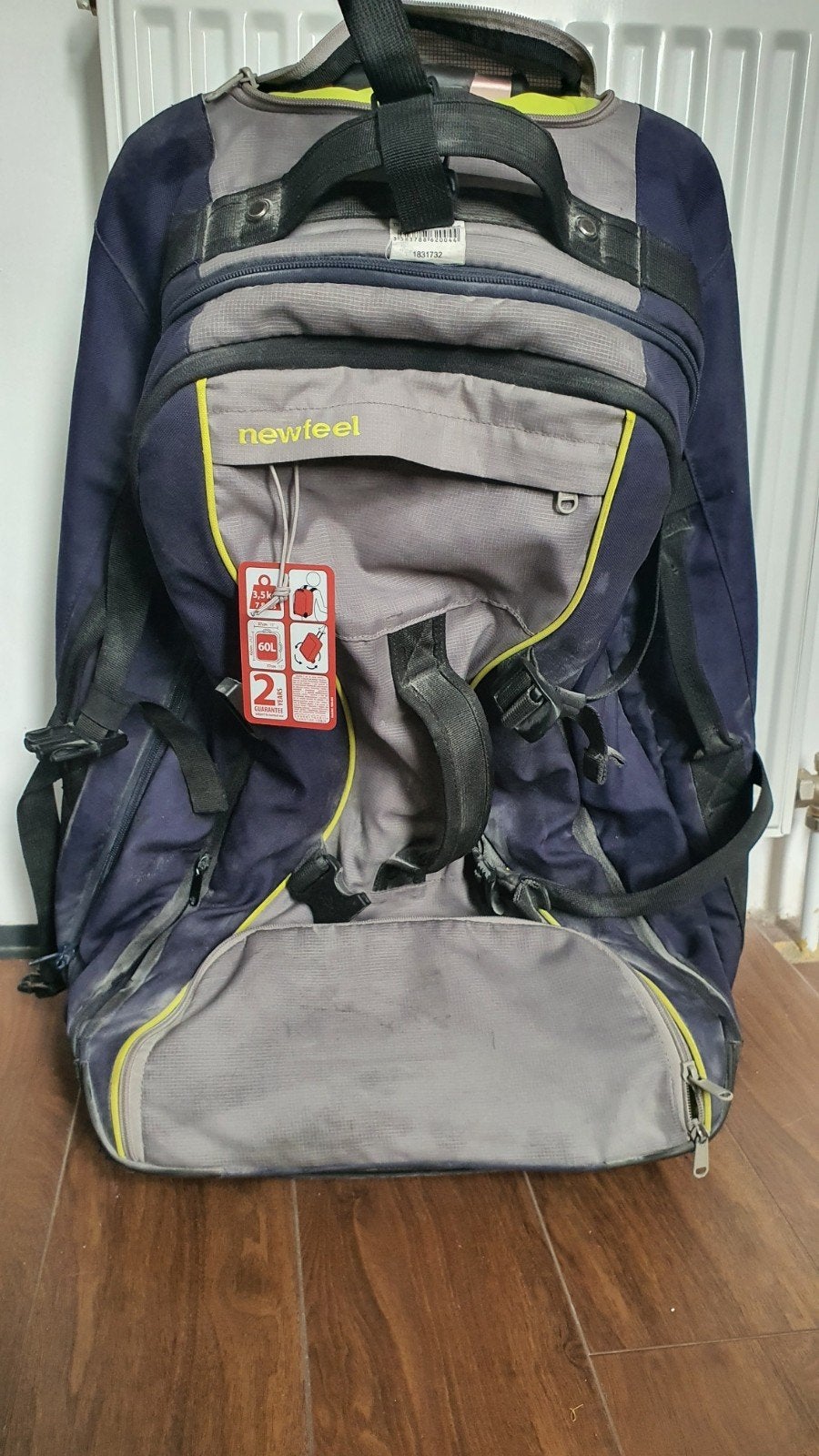 Newfeel Koffer 60L - Ideaal voor Korte Vakanties, Sieraden, Tassen en Uiterlijk, Ophalen, 20 tot 30 cm, Blauw, Zo goed als nieuw