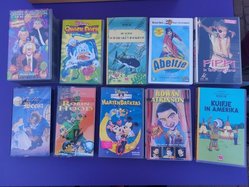 Video band teken films, Cd's en Dvd's, VHS | Film, Nederlands ondertiteld, Gebruikt, Alle leeftijden, Kinderfilm